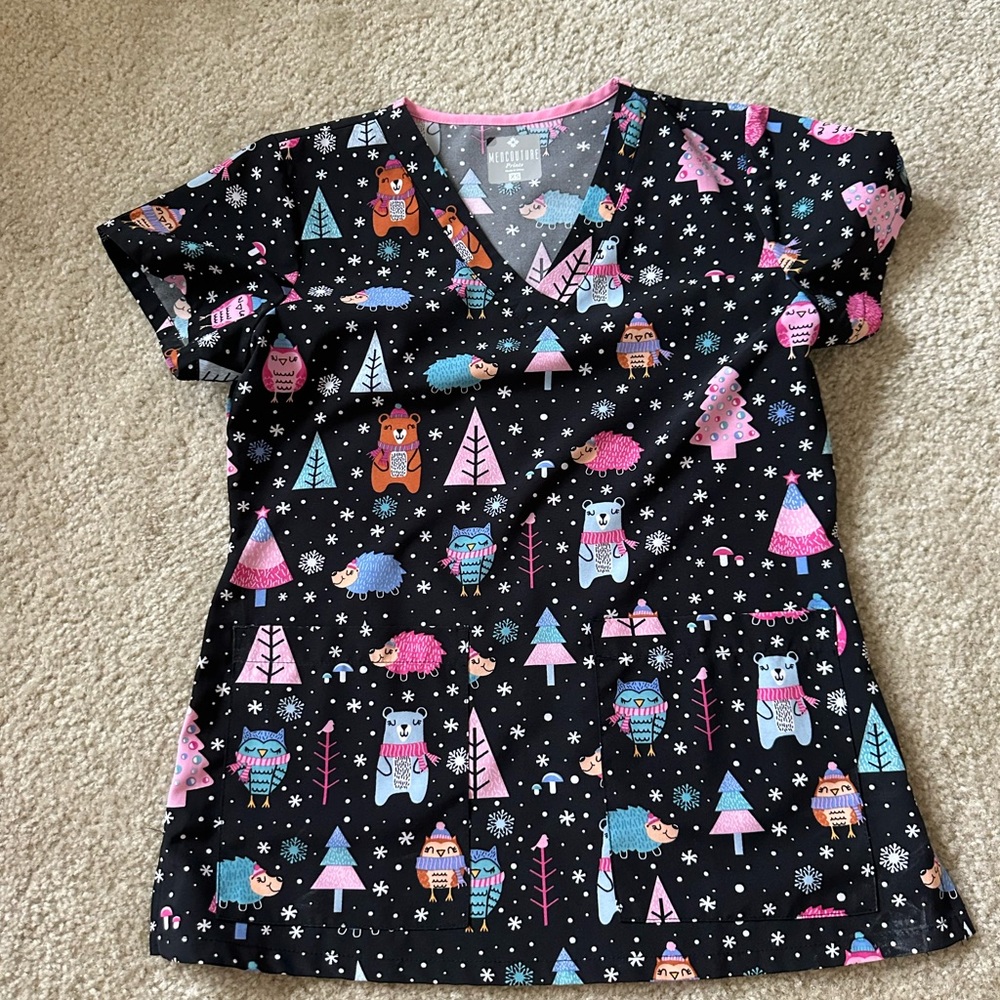 Pediatric scrub top - Christmas!!